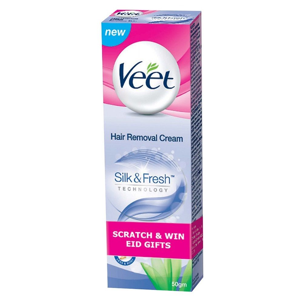 Kem Tẩy Lông Dành Cho Da Nhạy Cảm VEET Silk And Fresh Technology (50g)