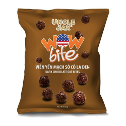 Viên Yến Mạch Wow Bite vị Sô cô la Đen - Uncle Jaw - 40 g