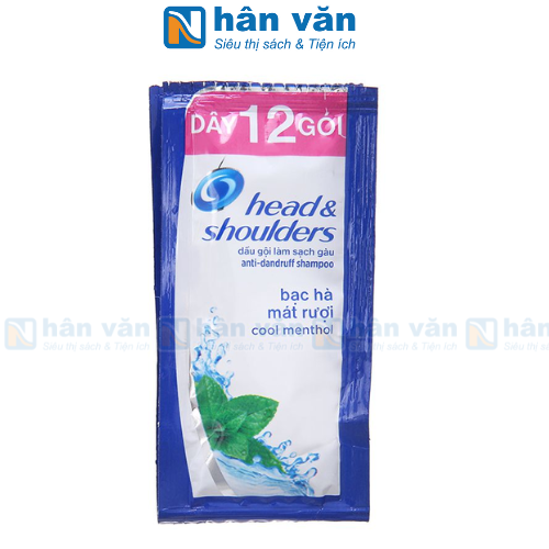 Dầu Gội Head & Shoulders Bạc Hà Mát Rượi (Gói 6g x 12 Gói)