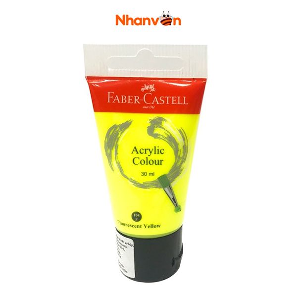 Tuýp Màu Vẽ Acrylic Faber-Castell 30ml - Fluorescent Yellow