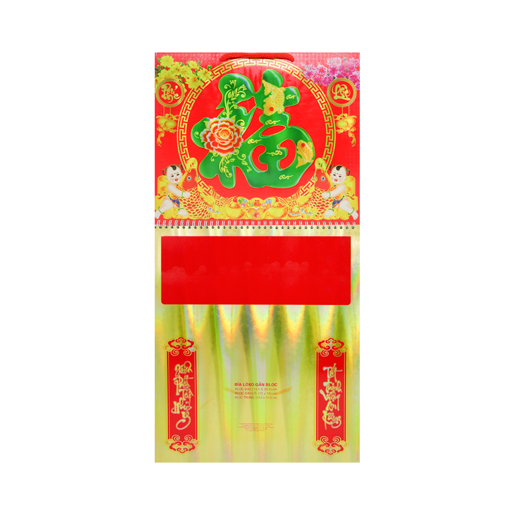 Lịch Lò Xo Giữa Gắn Bloc - Tân Sửu 2021
