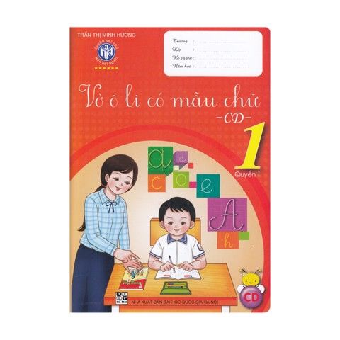 Vở ô li có mẫu chữ 1 - CD - Quyển 1