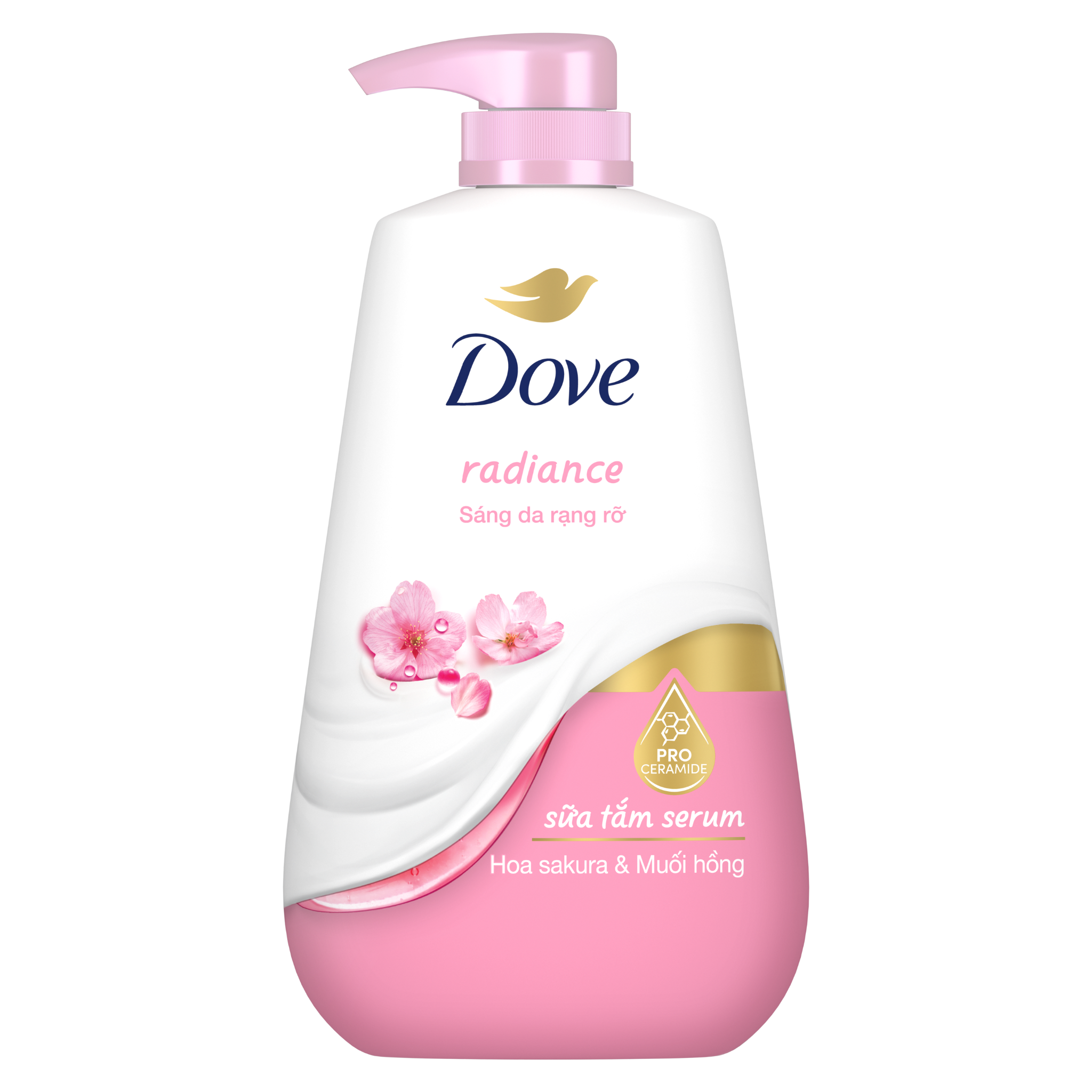 DOVE Sữa Tắm Serum Dove Sáng Da Rạng Rỡ (500g)
