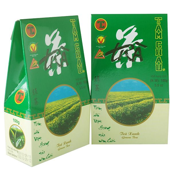 Trà xanh việt nam hộp giấy 100g