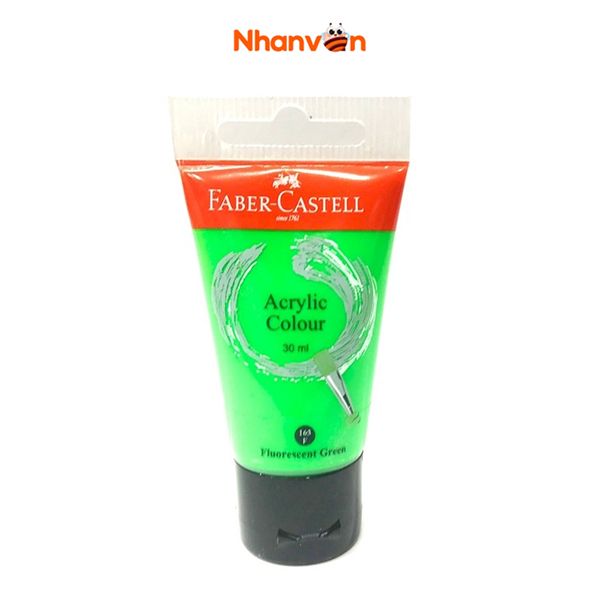 Tuýp Màu Vẽ Acrylic Faber-Castell 30ml - Fluorescent Green