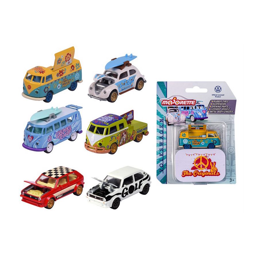 212055005 Xe Mô Hình Cao Cấp MAJORETTE VW The Originals Deluxe Cars