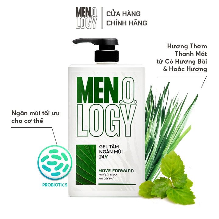  Gel Tắm Ngăn Mùi 24h Move Forward - 630ml - Men.O.Logy 