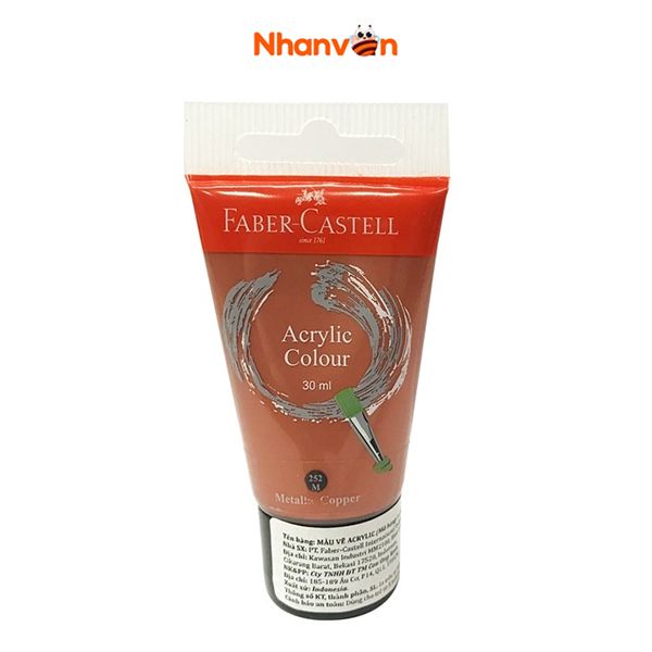 Tuýp Màu Vẽ Acrylic Faber-Castell 30ml - Metallic Copper