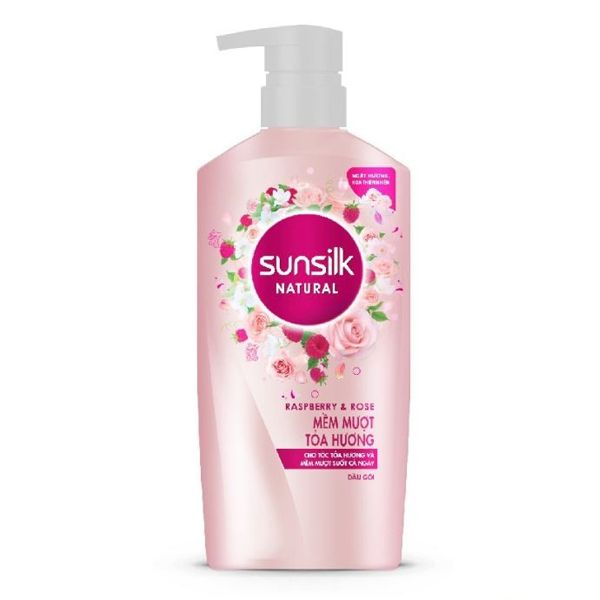 Dầu Gội Sunsilk - Mềm Mượt Tỏa Hương - Phúc Bồn Tử Và Hoa Hồng - 650gr