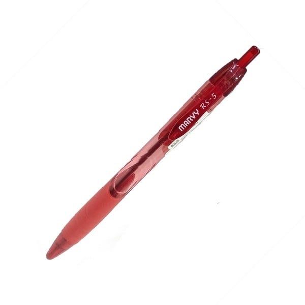 Bút Bi Bấm Marvy RS5 - Mực Đỏ