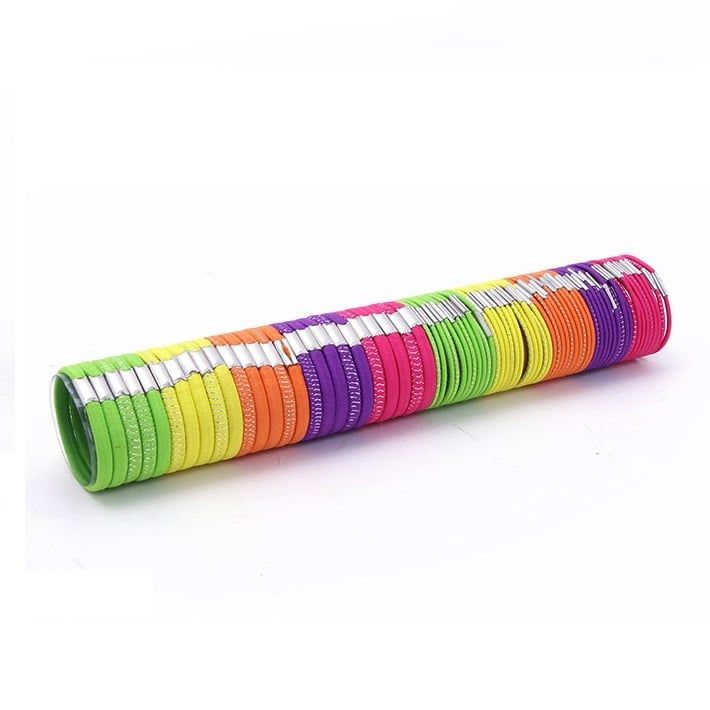 Dây Cột Tóc Trong Ống Dài 75 Cái