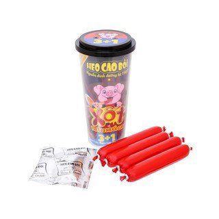 Xúc Xích Tiệt Trùng Heo Cao Bồi Xốt Trứng Muối Cay