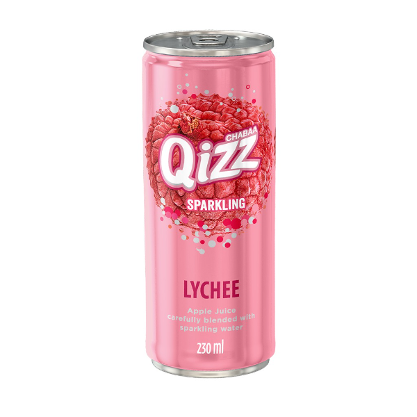 Nước Vải Chabaa Qizz Có Ga (230ml/lon)