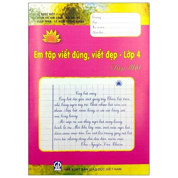 Em Tập Viết Đúng, Viết Đẹp Lớp 4 - Tập 1 (Tái Bản 2020)