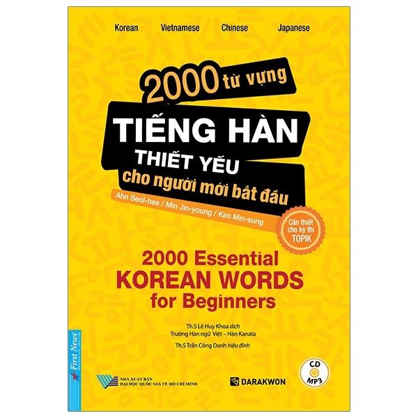 2000 Từ Vựng Tiếng Hàn Thiết Yếu Cho Người Mới Bắt Đầu