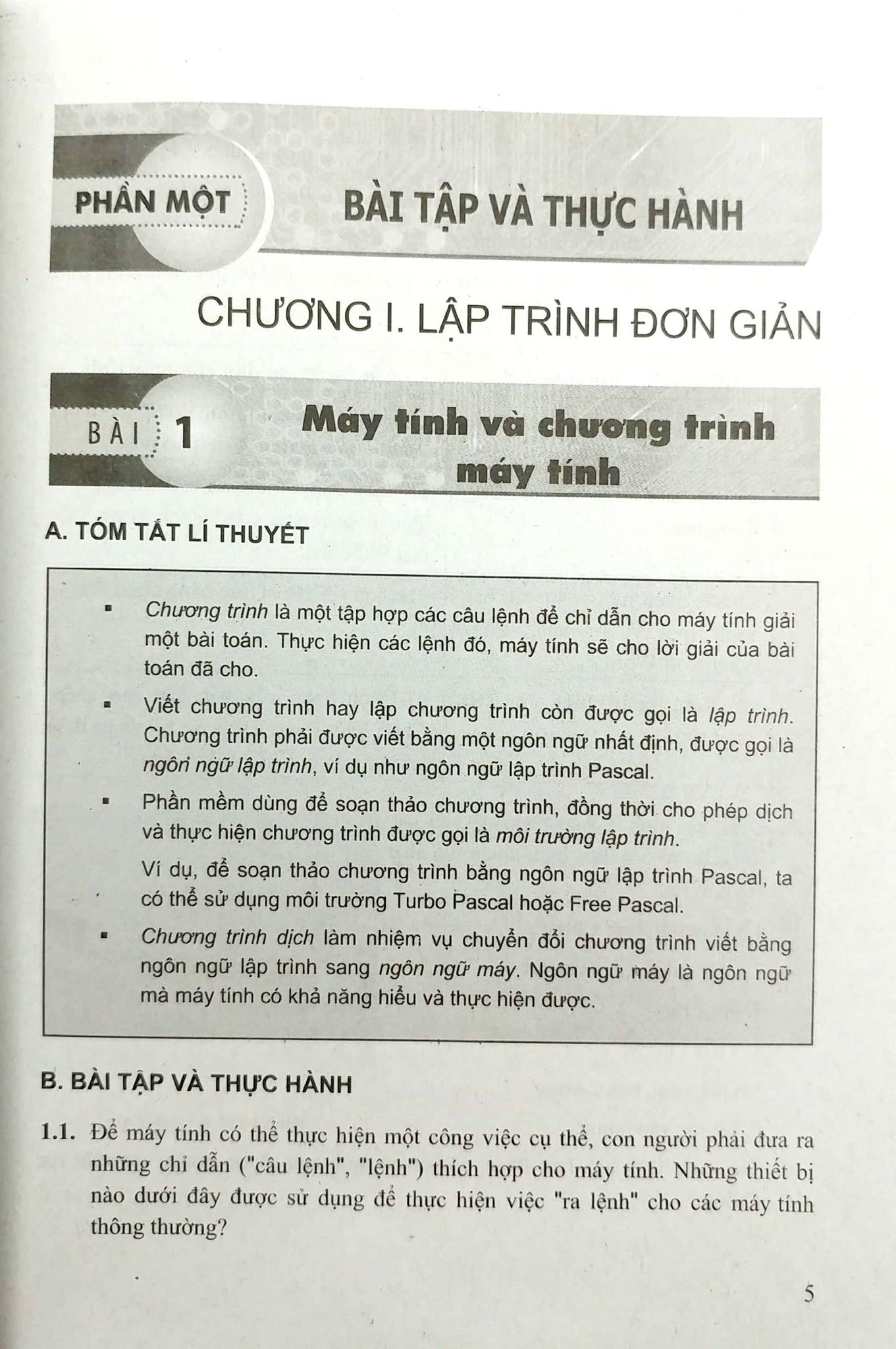 Bài Tập Tin Học Dành Cho THCS - Quyển 3 - Tái Bản 2020