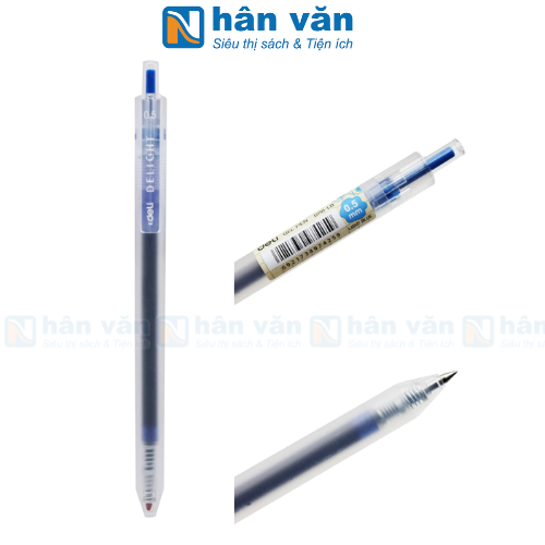 Bút Gel 0.5 mm - Deli EG118-LB - Mực Xanh Dương Nhạt (1/12/144/1728)
