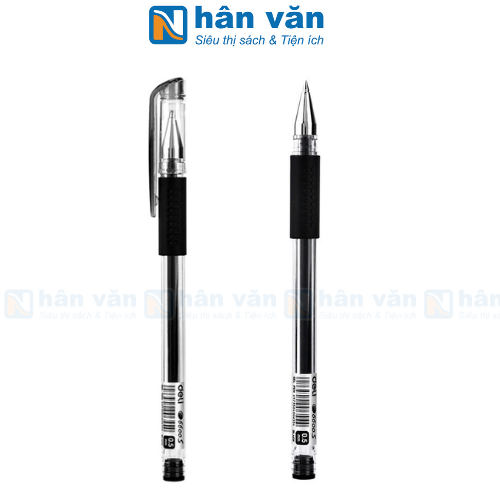 Bút Gel Deli 0.5mm E6600S-DE - Mực Đen