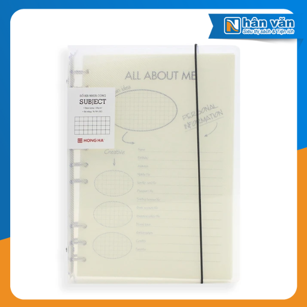 Sổ Còng Nhựa Subject B5 Hồng Hà 3026 - Caro 200 Trang 100gsm