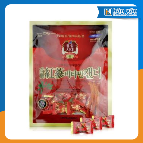 Kẹo Hồng Sâm Hàn Quốc Korean Red Ginseng Cheonyeonae Vitamin Gói 200G
