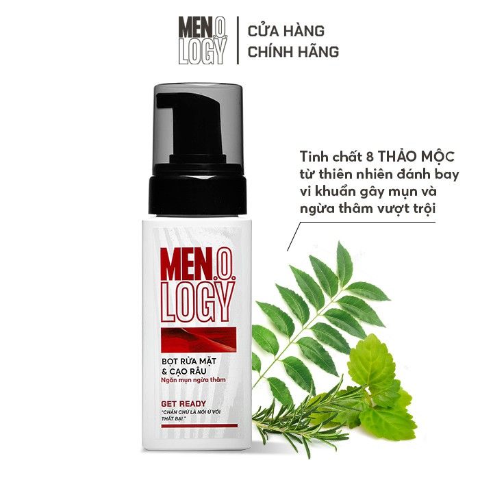 Bọt Rửa Mặt & Cạo Râu Ngăn Mụn Ngừa Thâm - 100ml - Men.O.Logy