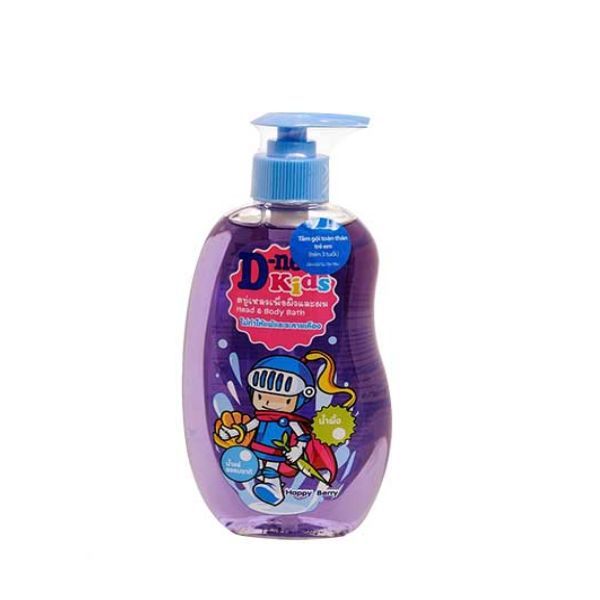 Tắm Gội Toàn Thân Em Bé Baby D-Nee Tím Happy Berry Scent (400ml)