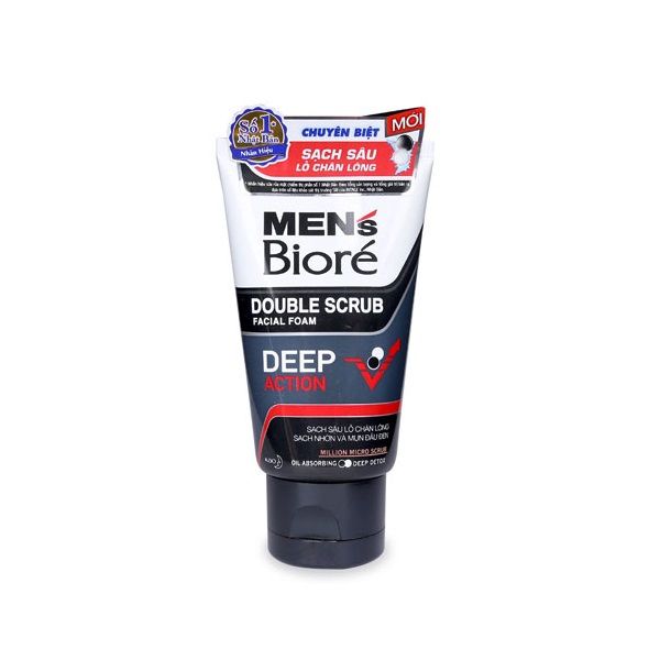 Sữa Rửa Mặt Men's Bioré Deep Action Sạch Mụn Đầu Đen 100g