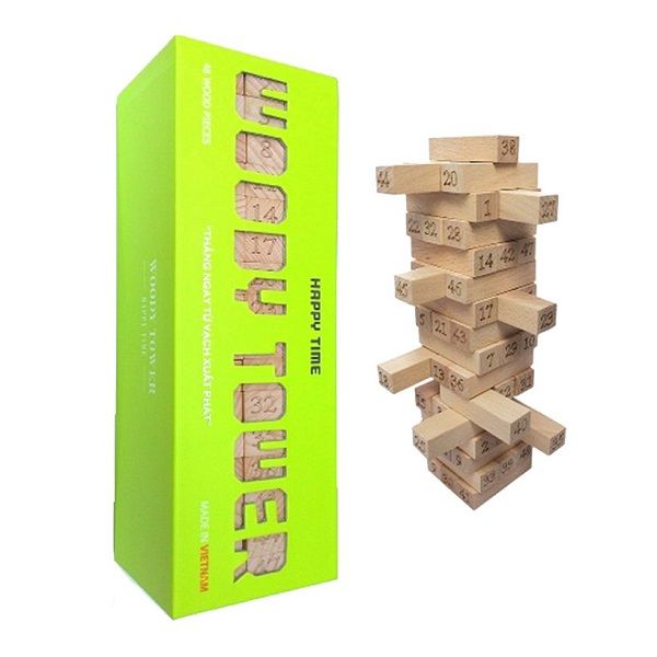 Rút Gỗ Happy Time Woody Tower Number (75 x 20 x 15 mm)