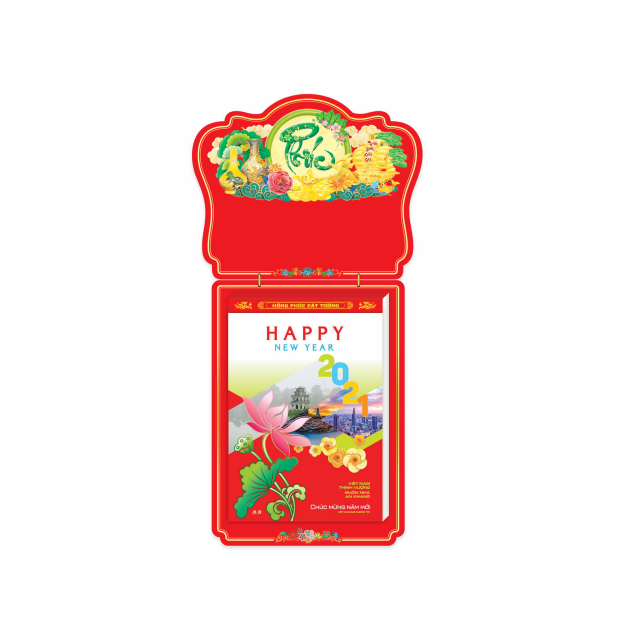 Lịch bloc siêu cực đại 29.5x41 cm - Việt Nam Quê Hương Tôi - Tân Sửu 2021