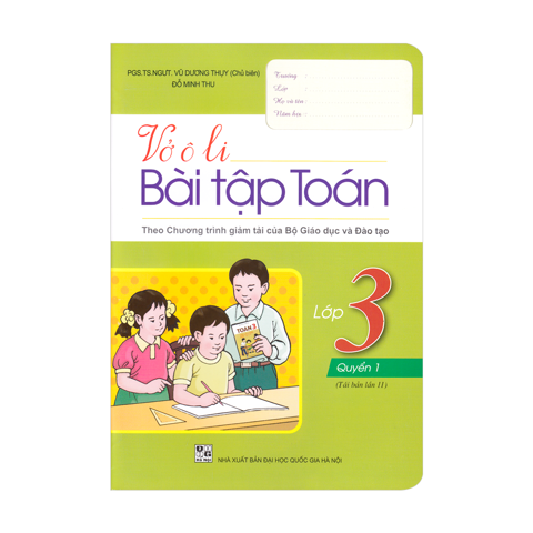 Vở ô li bài tập Toán 3/1