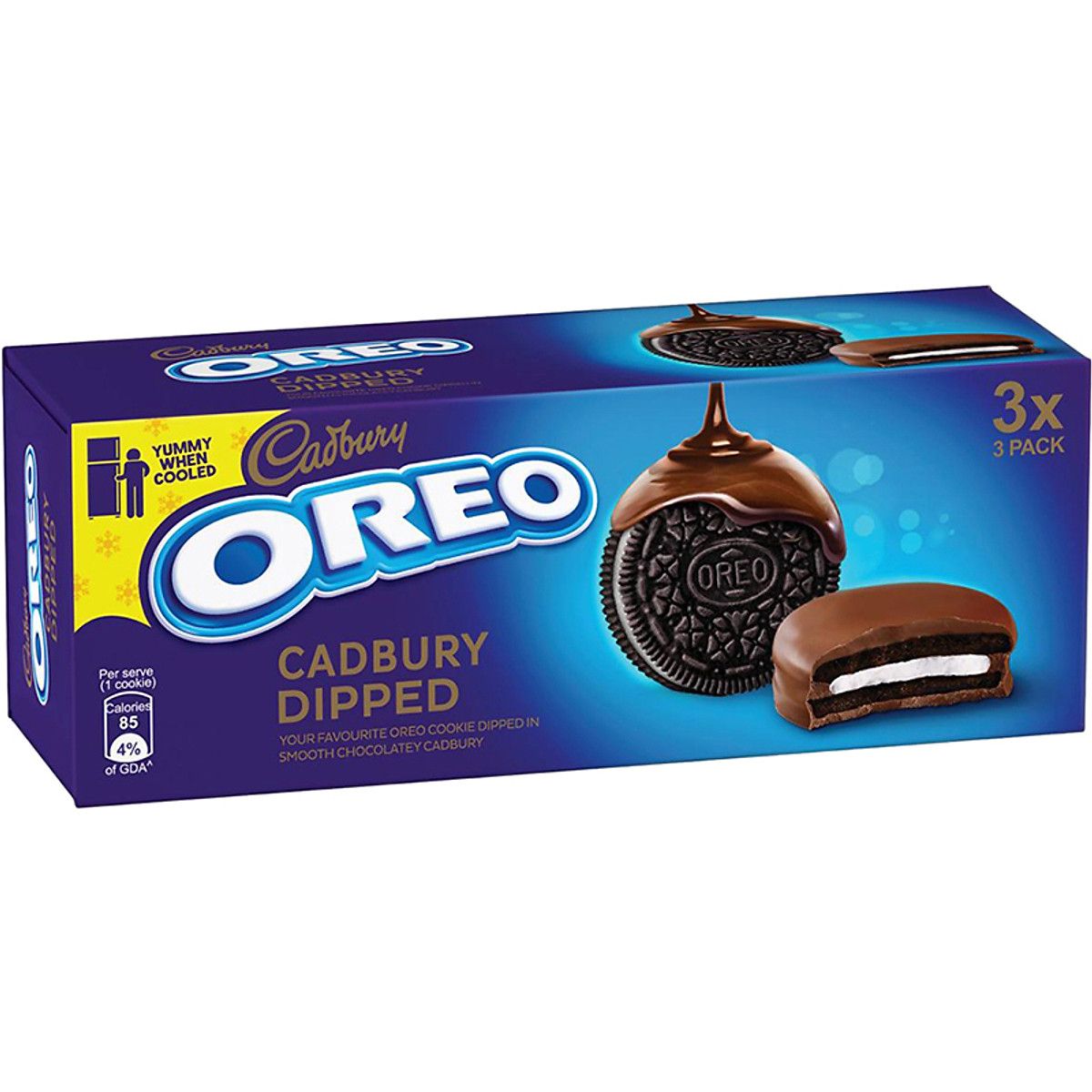 Bánh quy Oreo kẹp kem v5 Vani phủ Socola sữa 150g