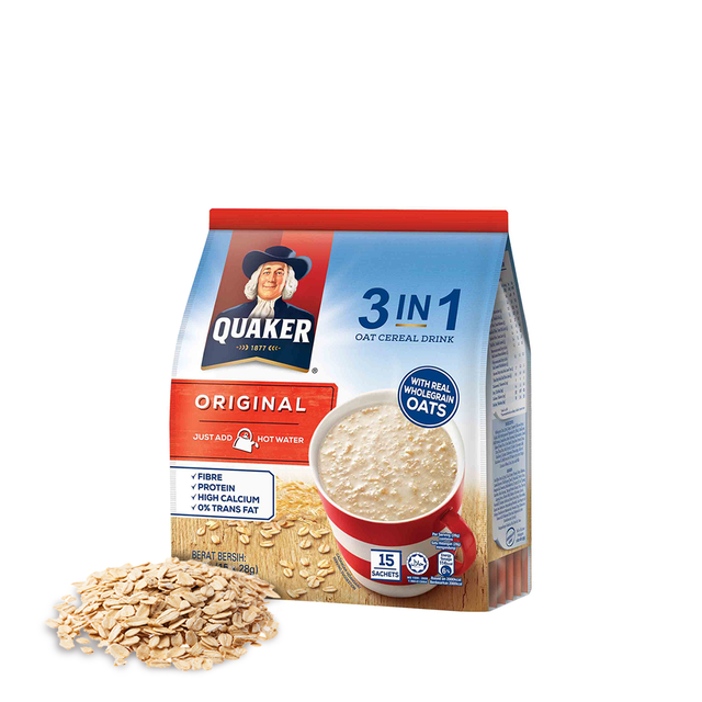 Thức Uống Yến Mạch Quaker 3in1 original - 420gr