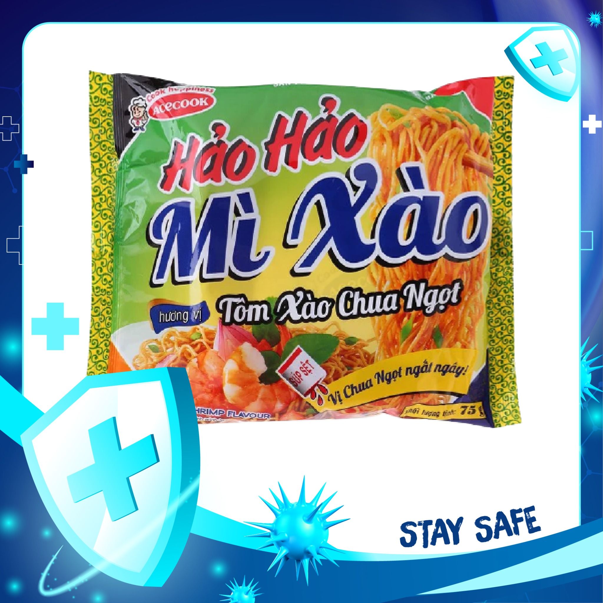 Mì Xào Hảo Hảo - Tôm Xào Chua Ngọt