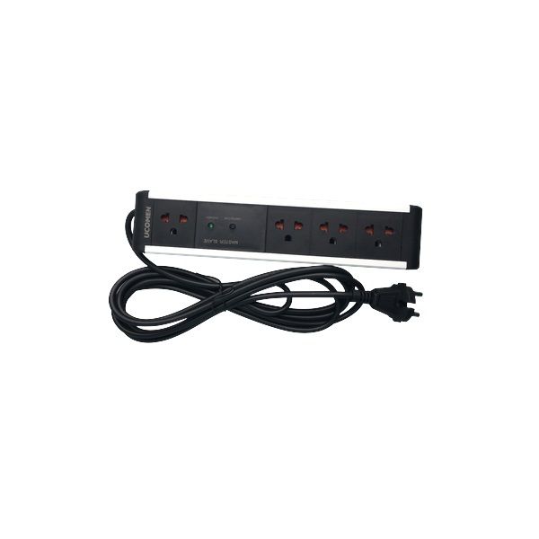 Ucomen Ổ Cắm Điện Chuyên Dùng Cho Bộ Máy Tính (230V - 10A, Ổ Cắm 5 Lỗ 3 Chấu, Dây Dài 3 Mét)