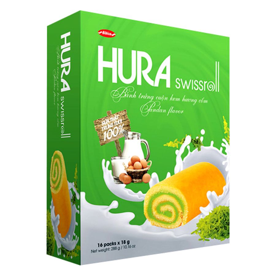 BL Hura swissroll cốm HG 288gr