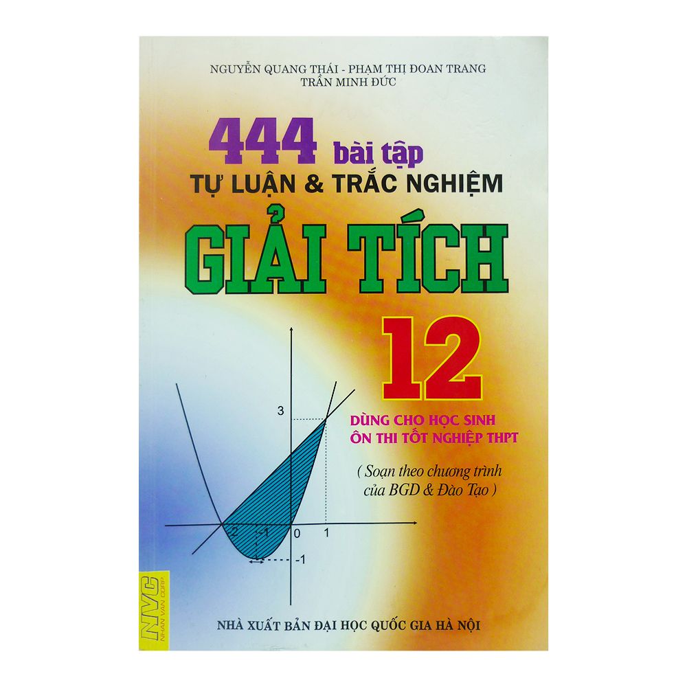444 Bài Tập Tự Luận Và Trắc Nghiệm Giải Tích Lớp 12