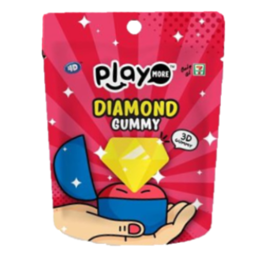 Kẹo Dẻo Hình Kim Cương - Play More Diamond Gummy - Gói 48gr