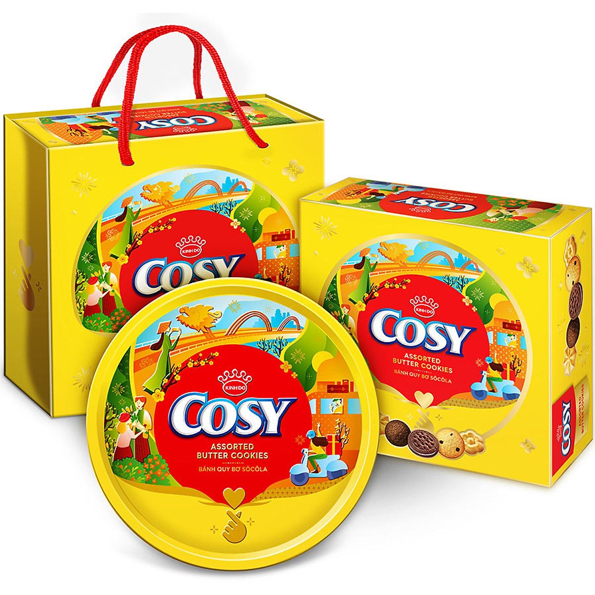 Hộp thiếc cosy 378gr*8H ( 3 loai )