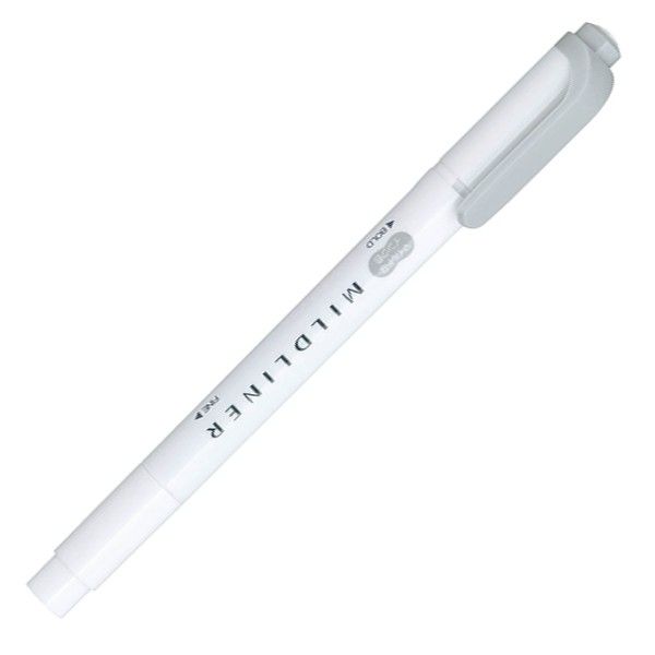 Viết Lông Dầu Dạ Quang Zebra Mildliner - MGR Fine Bold Mild Grey