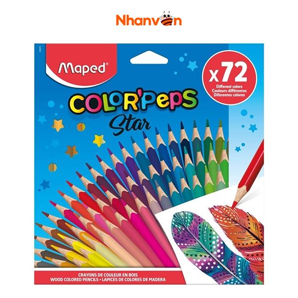 Chì Màu Maped Color'Peps Star 72 Màu - No.832072