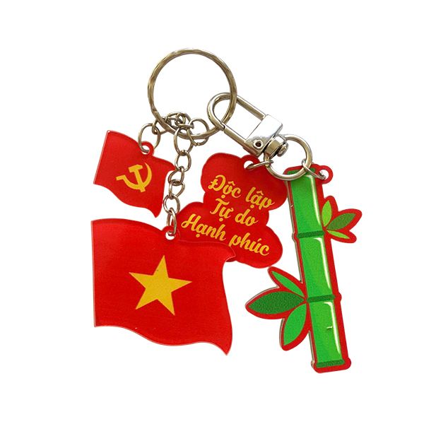 Móc Khóa Cờ Việt Nam - Móc 4 charm