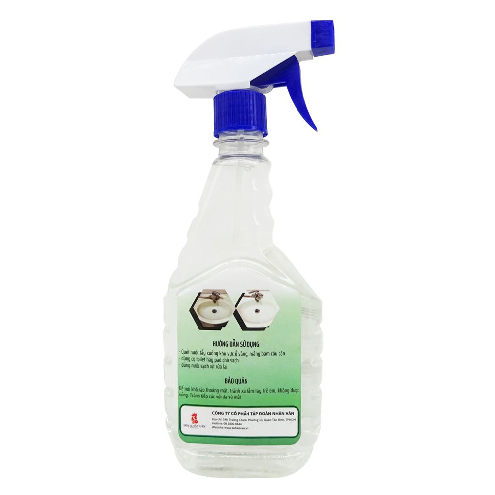 Tẩy cáu căn vết ố đồ sứ bồn cầu 500ml