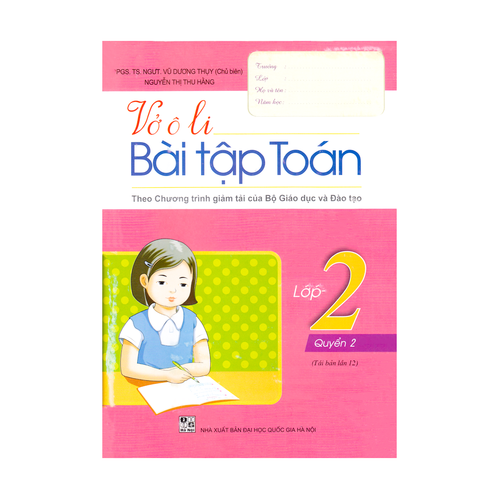 Vở Ô Li - Bài Tập Toán Lớp 2 - Quyển 2 (Tái Bản 2020)