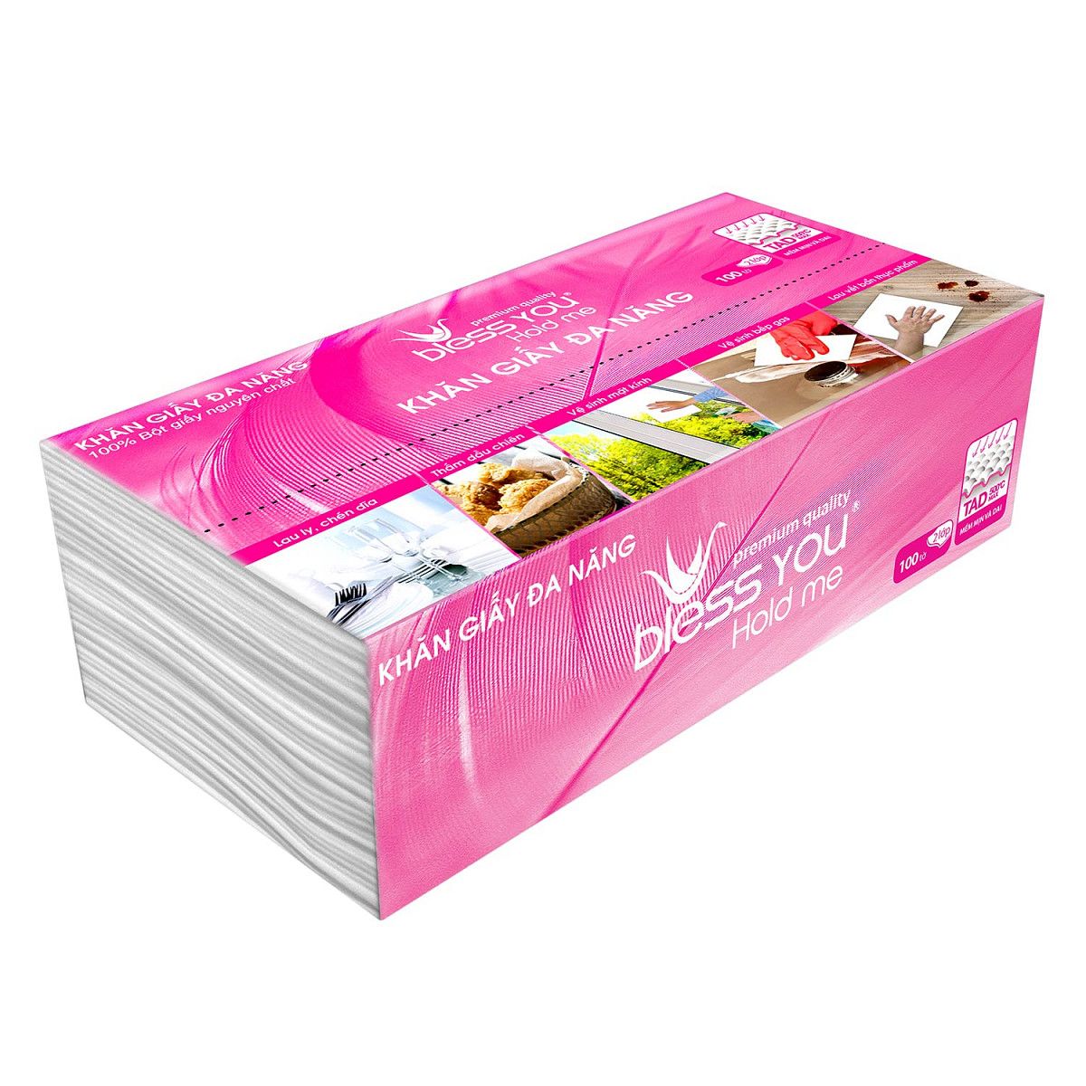 Khăn Giấy Đa Năng Sài Gòn Bless You Hold Me ( 100 Tờ)
