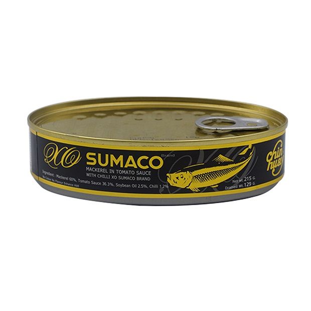 Cá Thu Sốt Cà - Sumaco Đen - 215g/ Khối Lượng Cái 129g