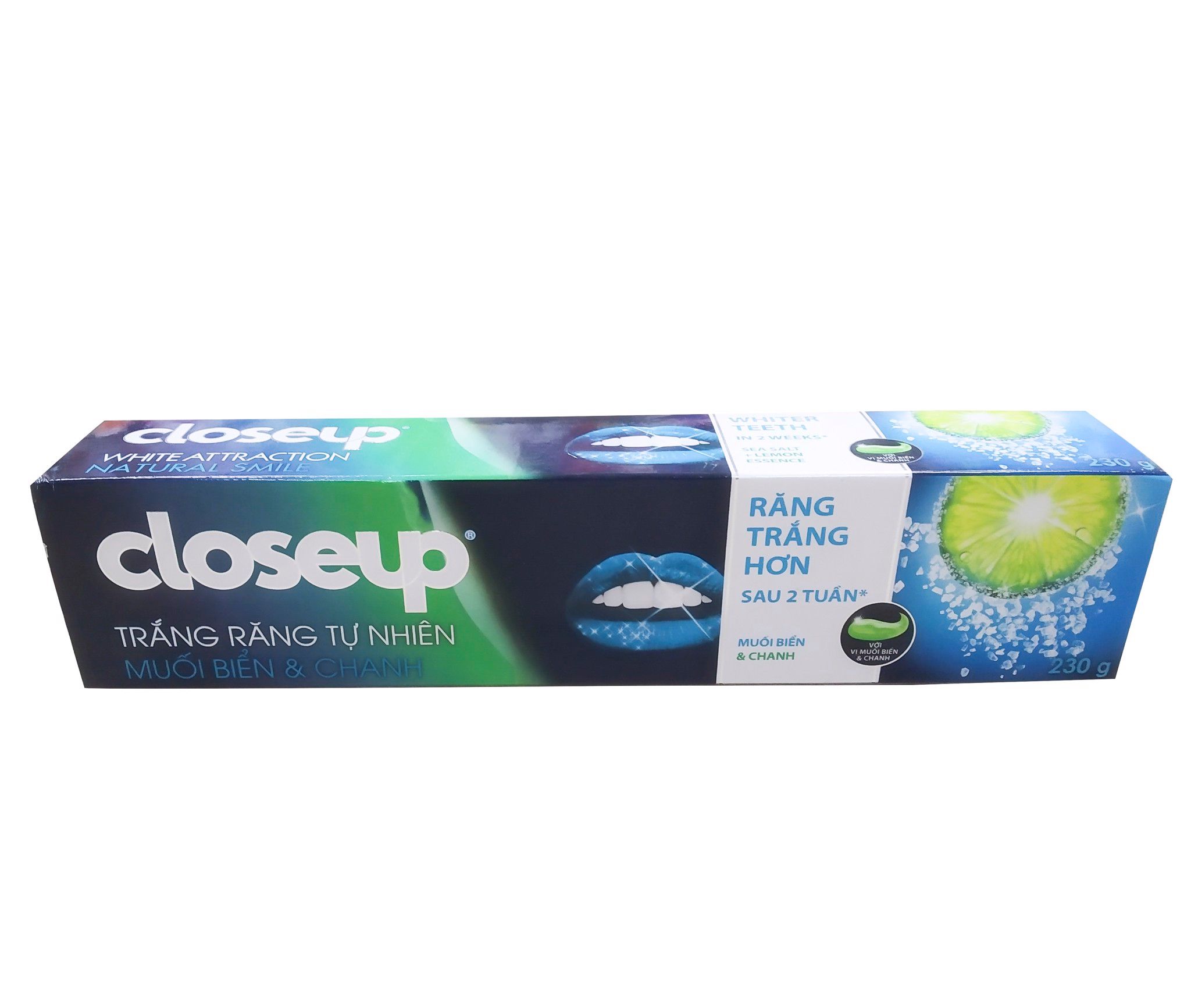 Close up KĐR trắng răng vị muối biển 36x180g