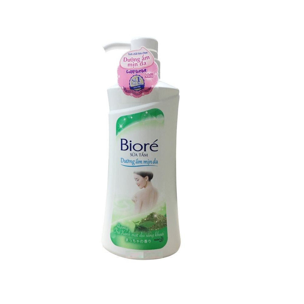 Sữa Tắm Dưỡng Ẩm Bioré Hương Trà Xanh Mát Dịu Sảng Khoái 530g