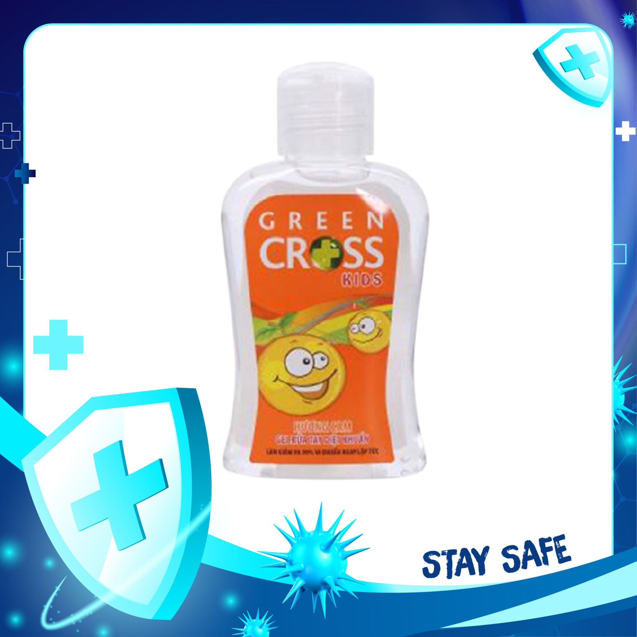 Gel Rửa Tay Green Cross Hương Cam Dành Cho Trẻ Em (100ml)