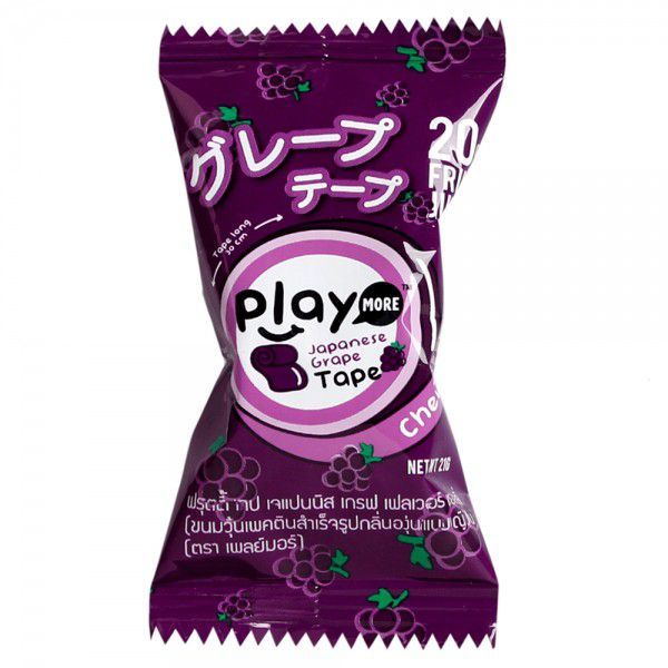 Kẹo Dẻo Cuộn PlayMore Vị Nho Nhật - 21g