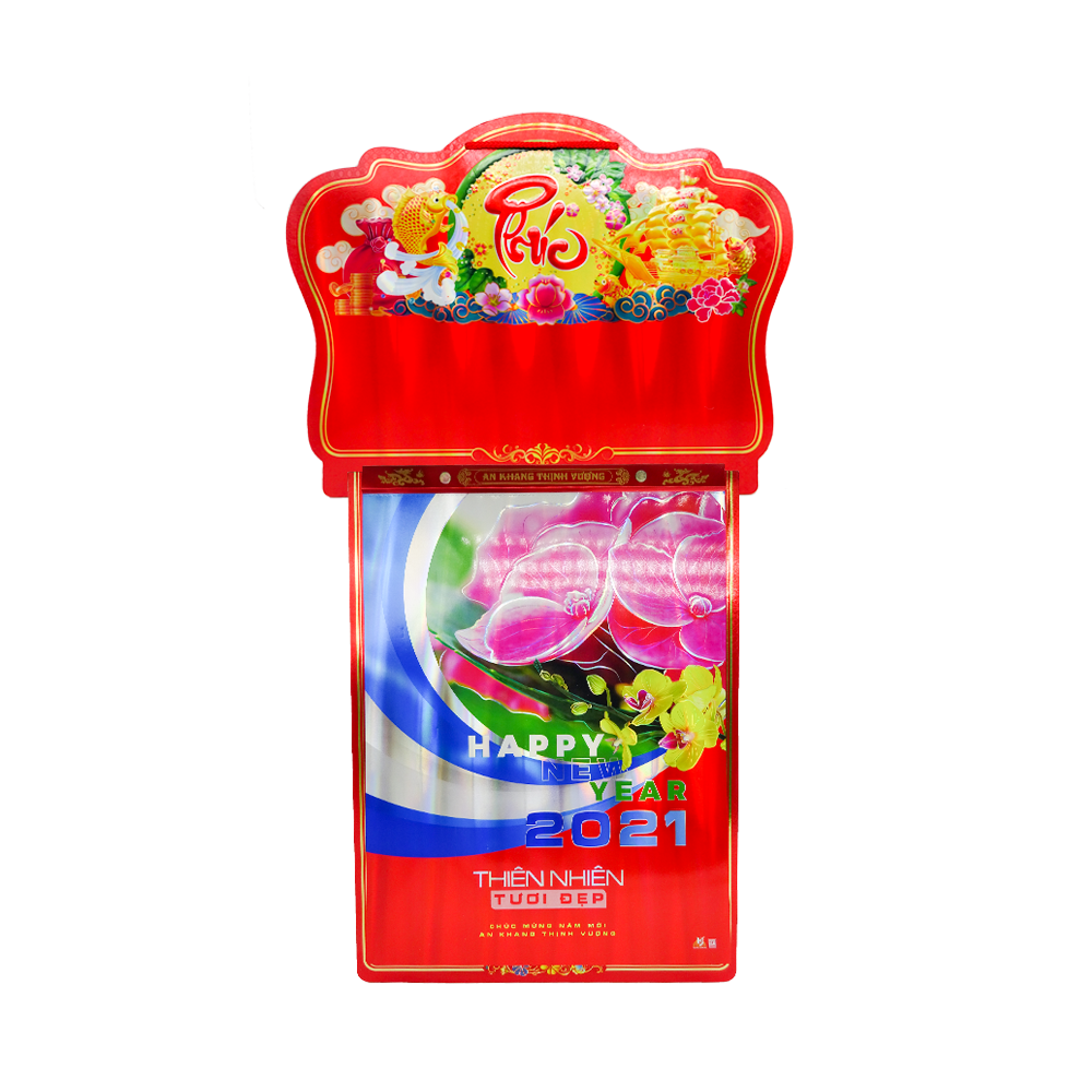 Lịch 52 Tuần Không Hộp - An Khang Thịnh Vượng - Thiên Nhiên Tươi Đẹp - Tân Sửu 2021